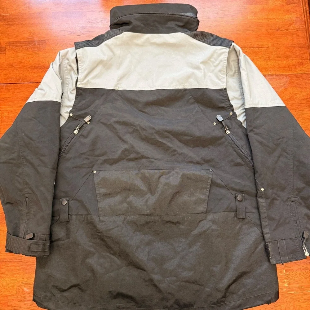 The North Face Steep Tech Scot Schmidt Jacket Mens L Black Gray‎ Ski Snowboard